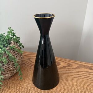 Vintage Lenox Glass Vase with Gold Trim